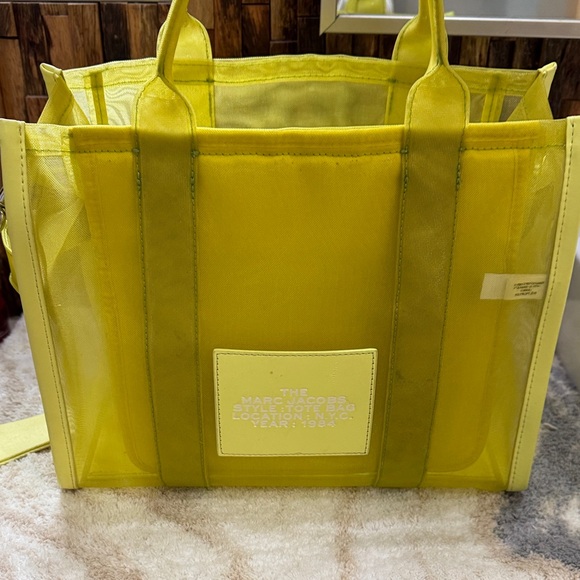 Marc Jacobs Vibrant Yellow Mesh Tote - Picture 5 of 6
